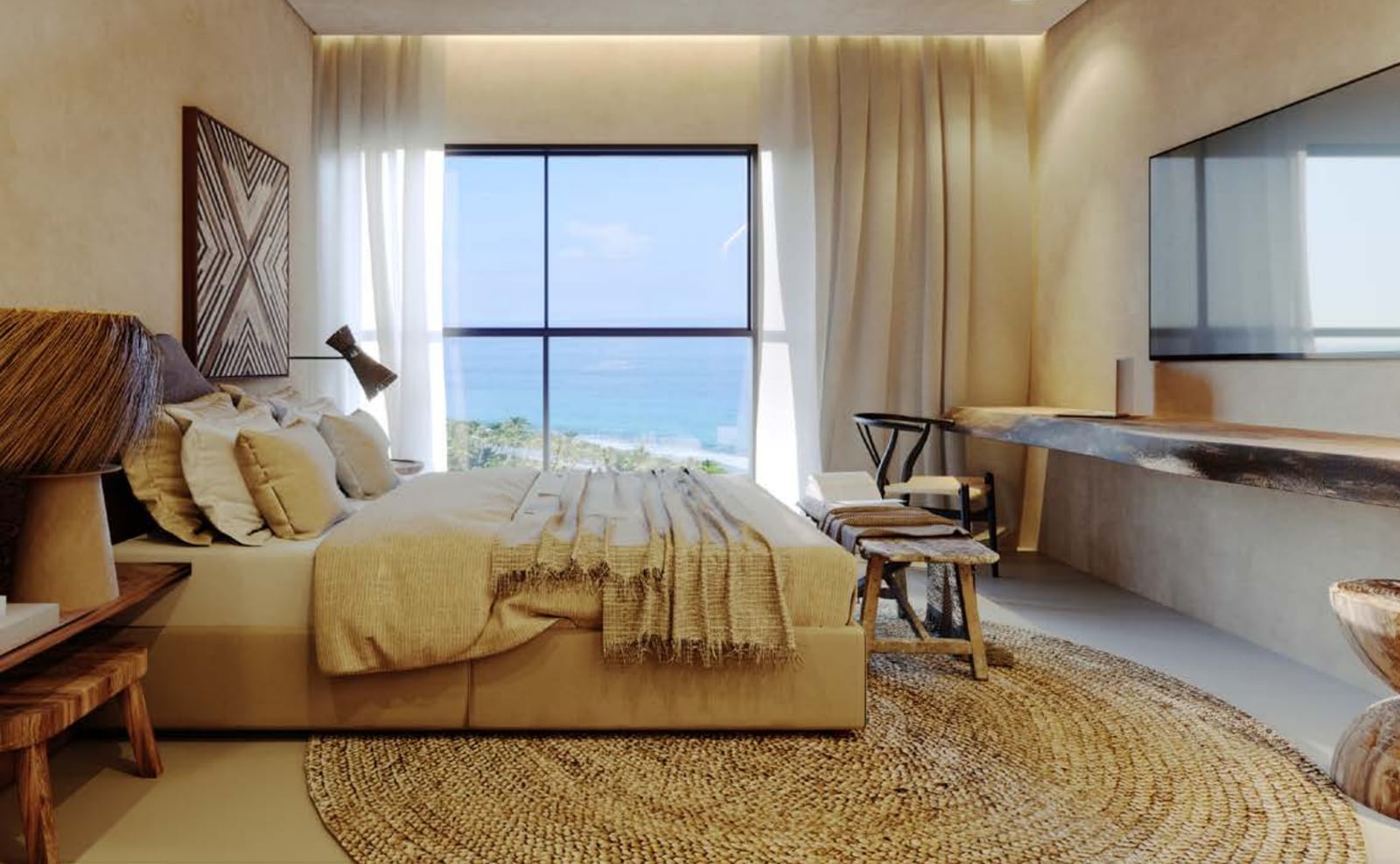 Quarto com vista para o mar