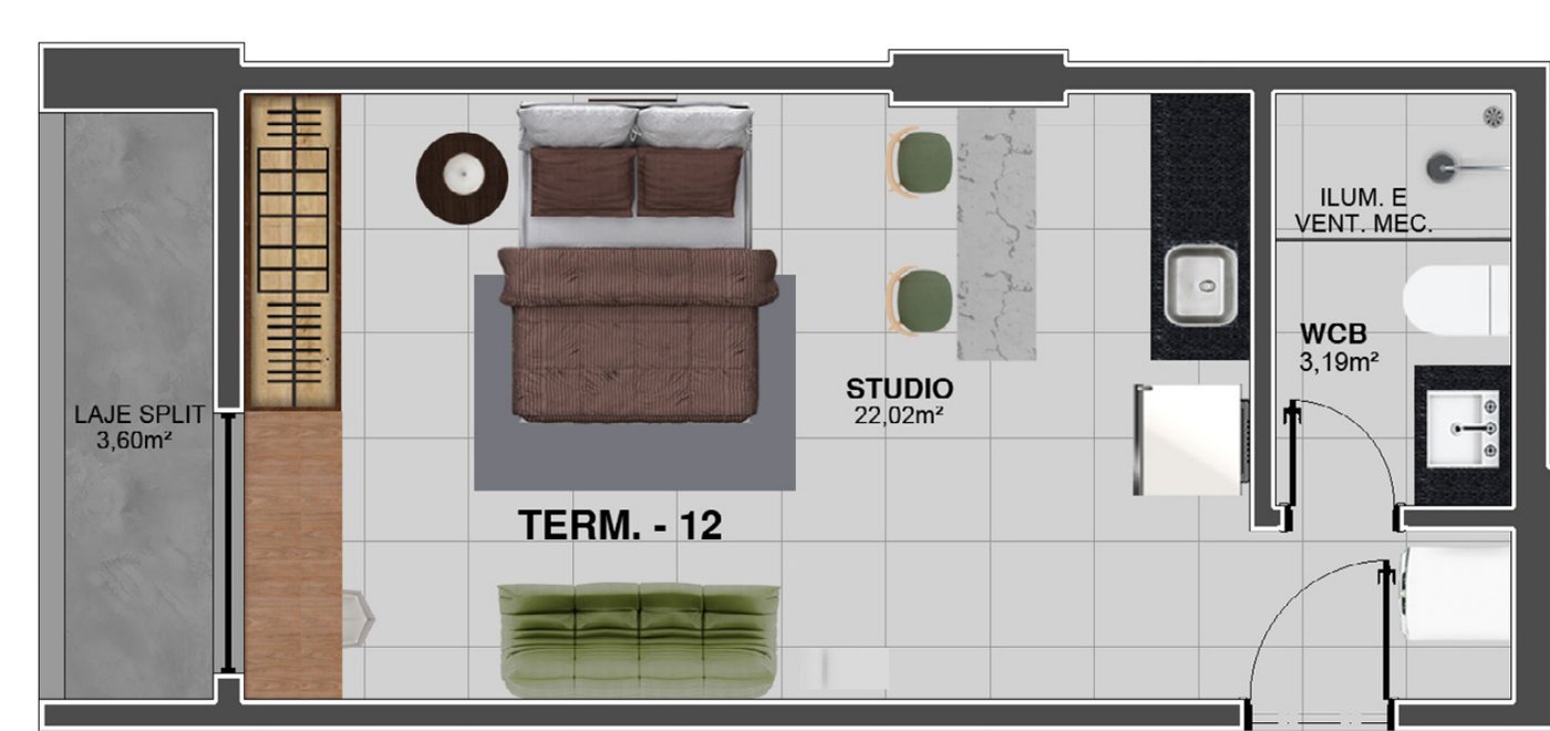 Planta do studio, final 12