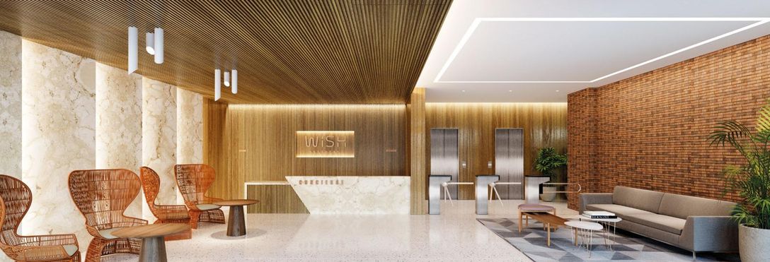 Lobby com concierge